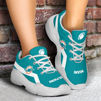 Edition Chunky Sneakers With Line Miami Dolphins Shoes