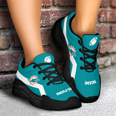 Edition Chunky Sneakers With Line Miami Dolphins Shoes