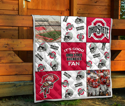 It's Good To Be An Ohio State Buckeyes Fan Quilt