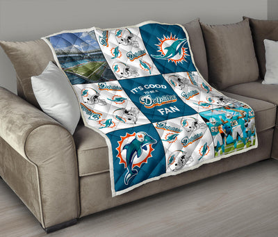 It's Good To Be A Miami Dolphins Fan Quilt