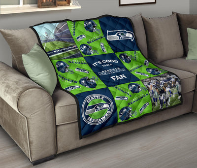 It's Good To Be A Seattle Seahawks Fan Quilt