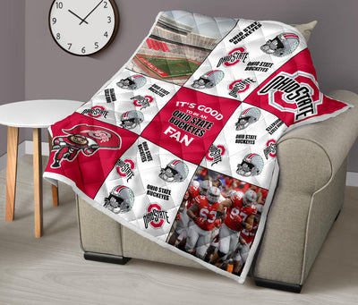 It's Good To Be An Ohio State Buckeyes Fan Quilt