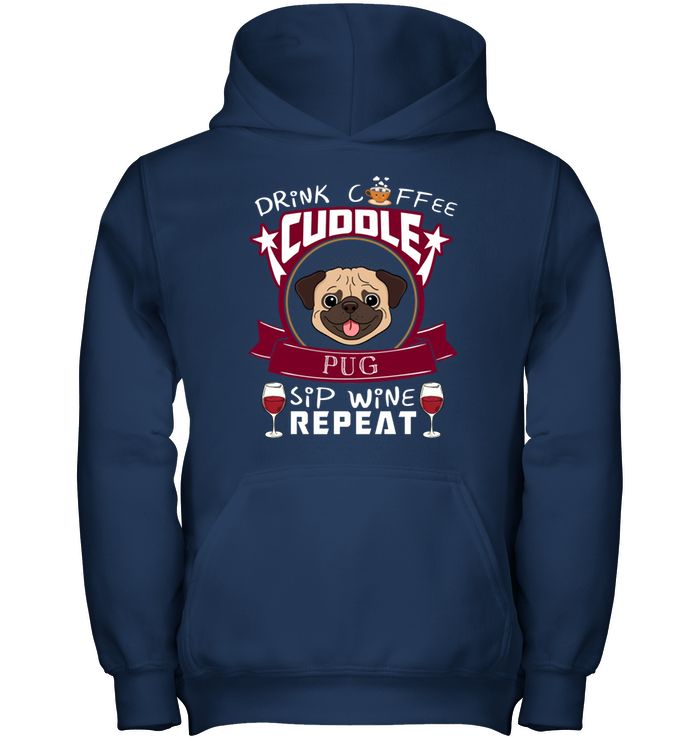 Drink Coffee Cuddle Pug T Shirts