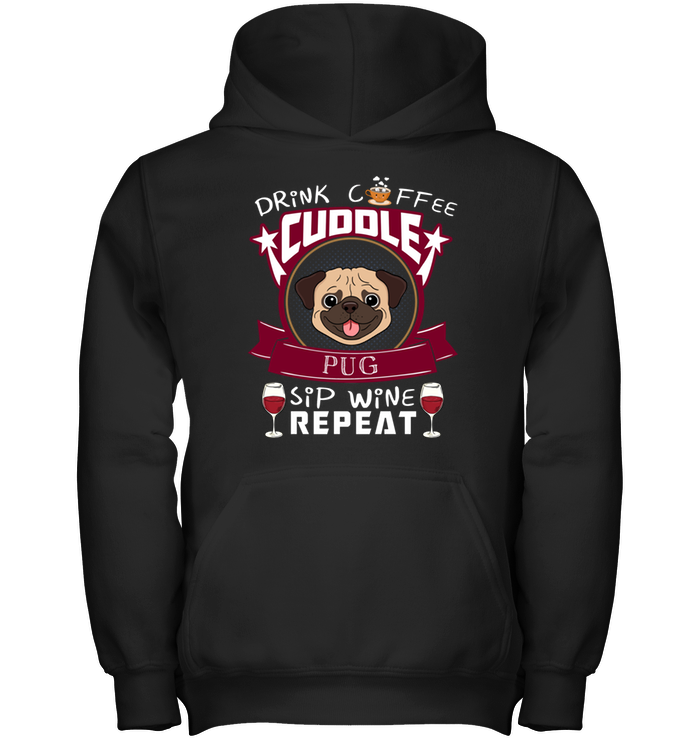 Drink Coffee Cuddle Pug T Shirts