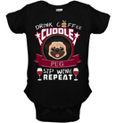 Drink Coffee Cuddle Pug T Shirts