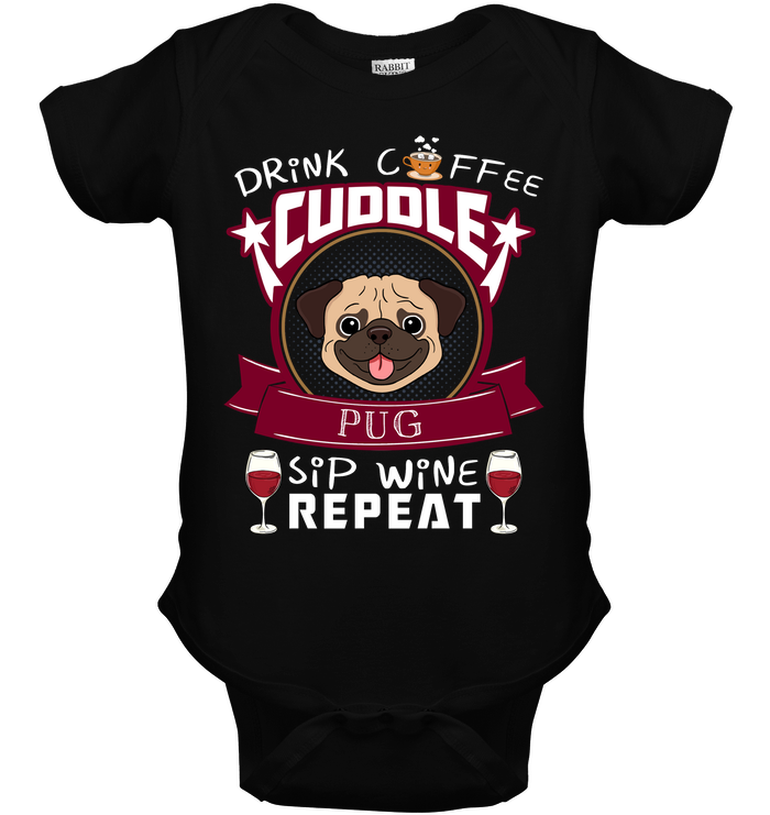 Drink Coffee Cuddle Pug T Shirts