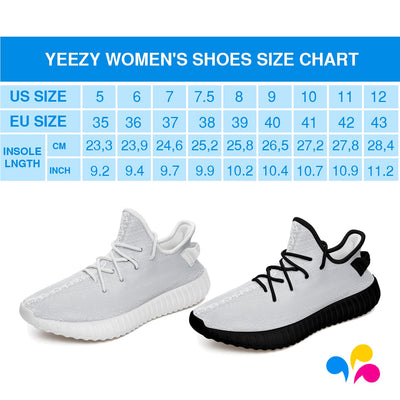 Colorful Line Words Los Angeles Dodgers Yeezy Shoes